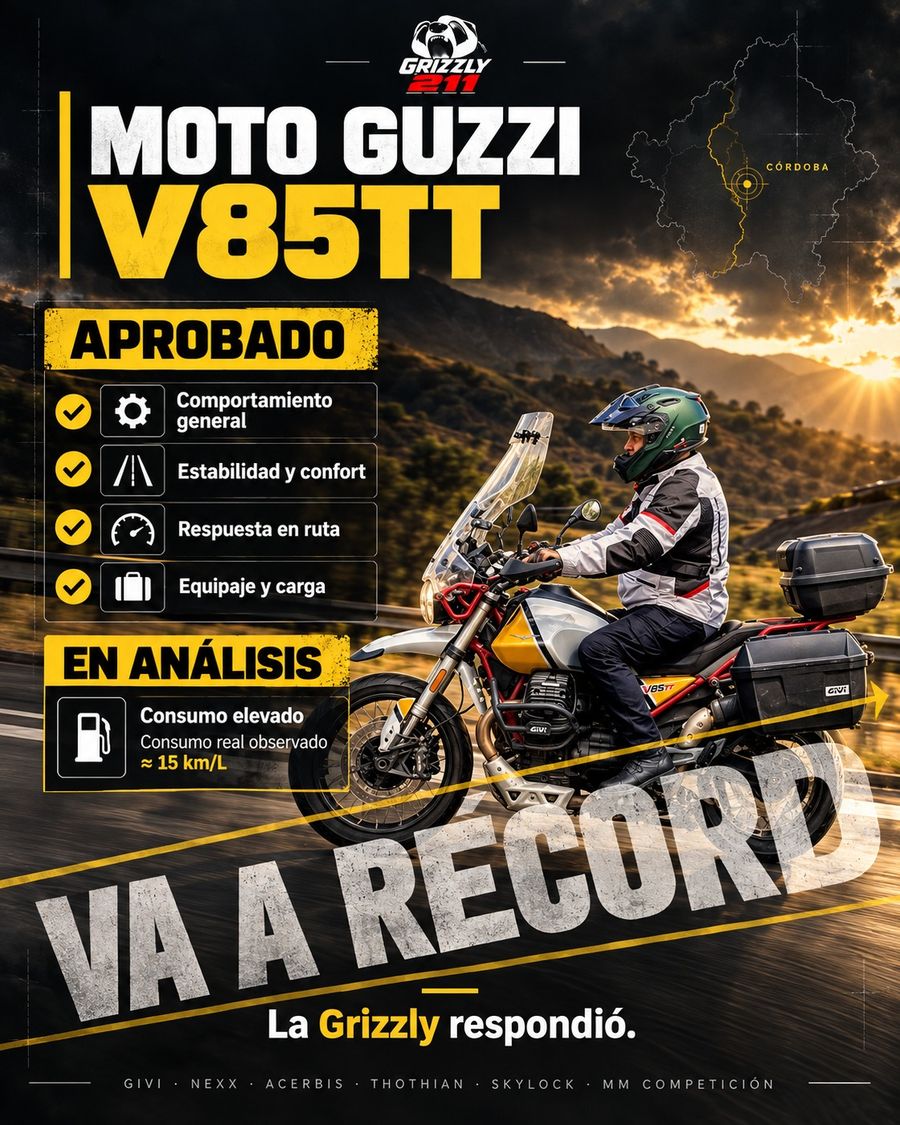 Moto Guzzi V85 TT: aprobada, consumo en análisis